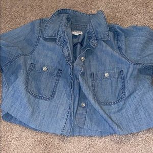 Cute Cropped Denim Shirt!